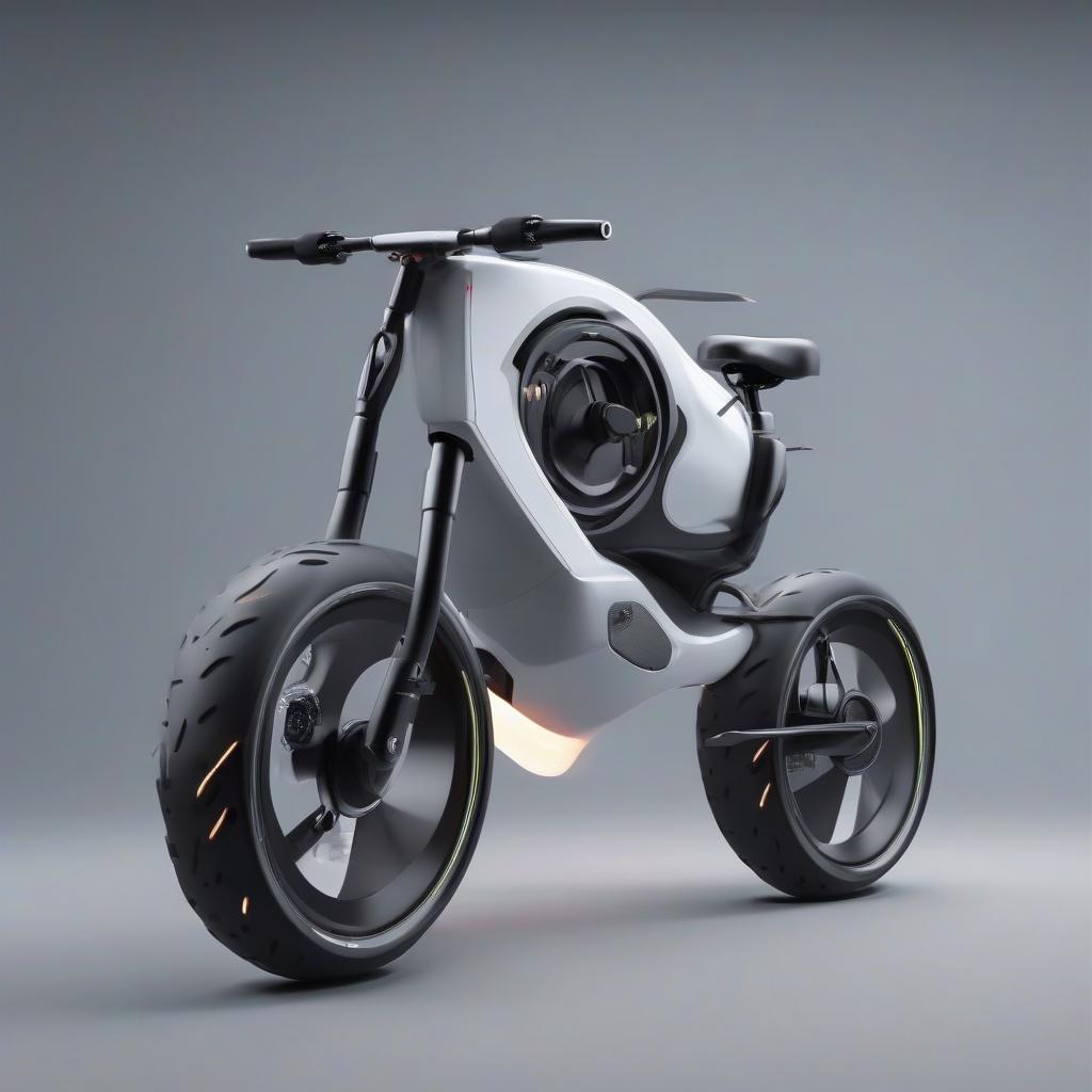 automatic robot electric bicycle by Free AI Image Generator & Maker - No login required✨ | AIGAZOU