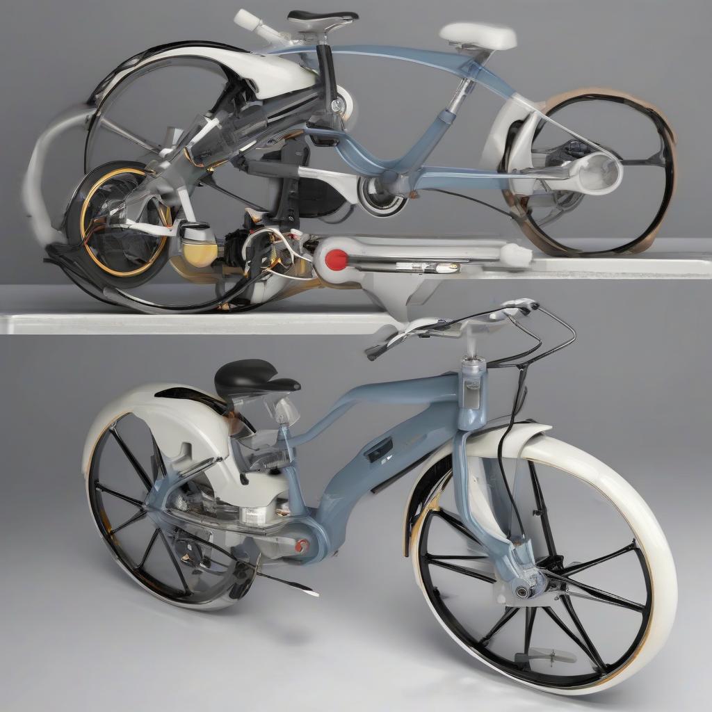 electric bike with pedals that moves automatically by Free AI Image Generator & Maker - No login required✨ | AIGAZOU