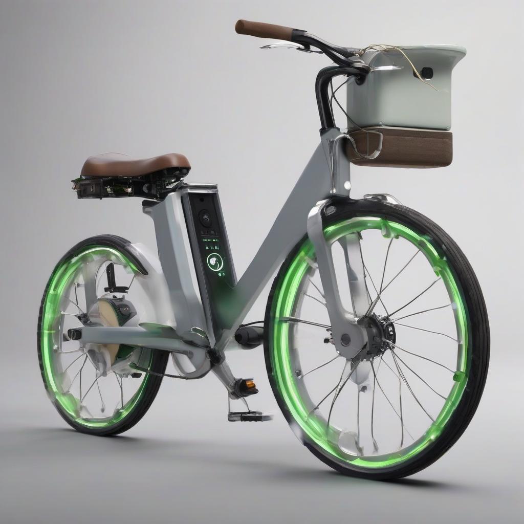 electric bike with pedals looks like automatic bicycle by Free AI Image Generator & Maker - No login required✨ | AIGAZOU