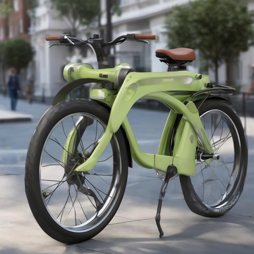 electric bicycle with pedals that moves automatically by Free AI Image Generator & Maker - No login required✨ | AIGAZOU