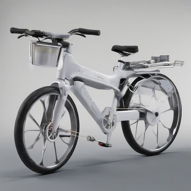 自転車を自動で動かしてくれる電動自転車みたいな見た目ペダル付き by Free AI Image Generator & Maker - No login required✨ | AIGAZOU