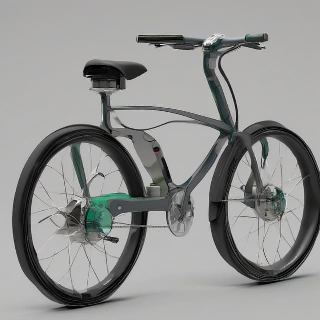 自転車を自動で動かしてくれる電動自転車みたいな見た目 by Free AI Image Generator & Maker - No login required✨ | AIGAZOU