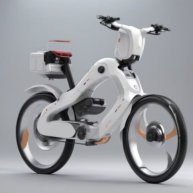 自転車を自動で動かしてくれるロボット電動自転車みたいな見た目 by Free AI Image Generator & Maker - No login required✨ | AIGAZOU