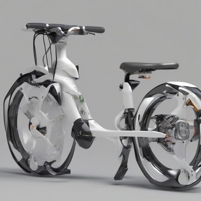 自転車を自動で動かしてくれる電動自転車みたいな見た目ペダル付き by Free AI Image Generator & Maker - No login required✨ | AIGAZOU