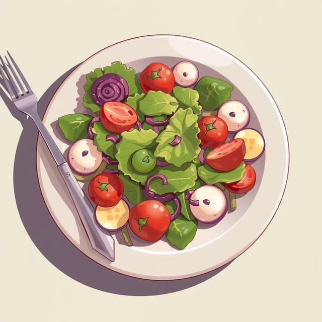 食べ残されたサラダ by Generator Gambar AI Gratis - Tanpa perlu login✨ | AIGAZOU